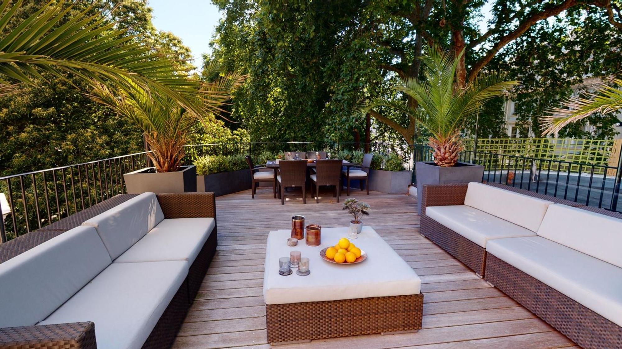 Apartment mit 1 Schlafzimmer und Terrasse